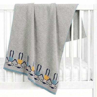 SEVIRA KIDS  Couverture pour bébé en coton bio SINGE