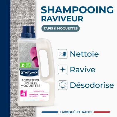Shampoing assainissant moquettes Starwax 1L