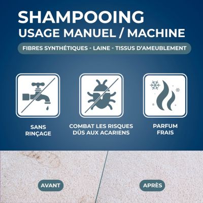 Shampoing assainissant moquettes Starwax 1L