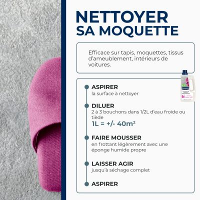 Shampoing assainissant moquettes Starwax 1L