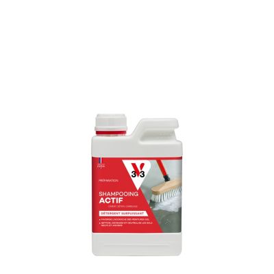 Shampooing intérieur et extérieur sol spécial ciment, béton et carrelage V33 0,5L