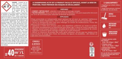 Shampooing intérieur et extérieur sol spécial ciment, béton et carrelage V33 1L