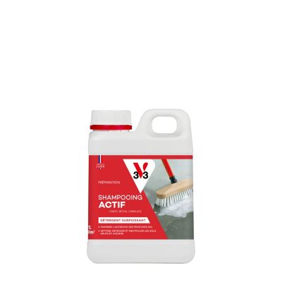 Shampooing intérieur et extérieur sol spécial ciment, béton et carrelage V33 1L
