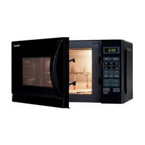 SHARP R-742BKW - Micro-ondes grill - Noir - 25L - 900 W - Grill 1000 W - Pose libre