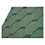 Shingle hexagonal vert 1m²