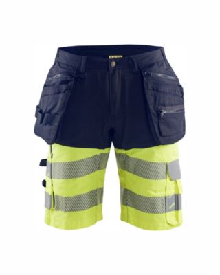 Short haute visibilité stretch 4D Marine/Jaune fluo 52 - 1596 Blaklader