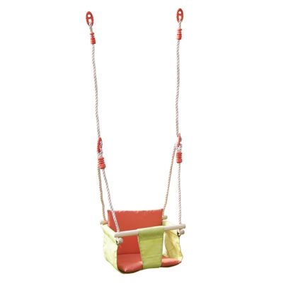 Siège de balançoire bébé en tissu souple pour portique