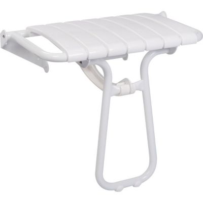 Siège de douche escamotable blanc - 360 x 580 x 500 mm - Pellet ASC