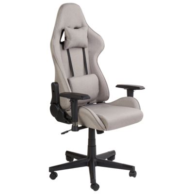 Siège de gaming moderne en polyester beige WARRIOR