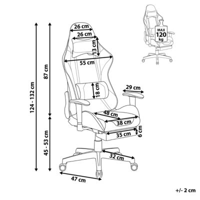 Siège de gaming VICTORY Cuir PU Jaune