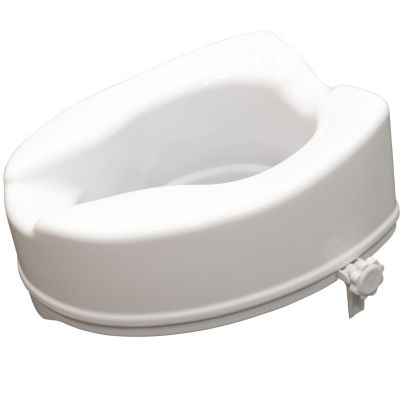 Siège de toilette surélevé en plastique sans couvercle blanc Senator - hauteur 16 cm VR224E