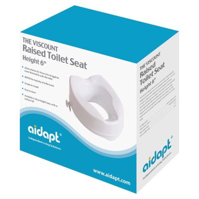 Siège de toilette surélevé en plastique sans couvercle blanc Senator - hauteur 16 cm