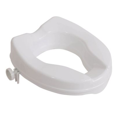 Siège de toilette surélevé en plastique sans couvercle Senator blanc - Hauteur 5 cm VR224C