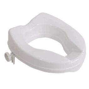Siège de toilette surélevé en plastique sans couvercle Senator blanc - Hauteur 5 cm VR224C