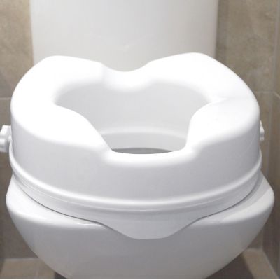 Siège de toilette surélevé en plastique sans couvercle Senator blanc - Hauteur 5 cm VR224C