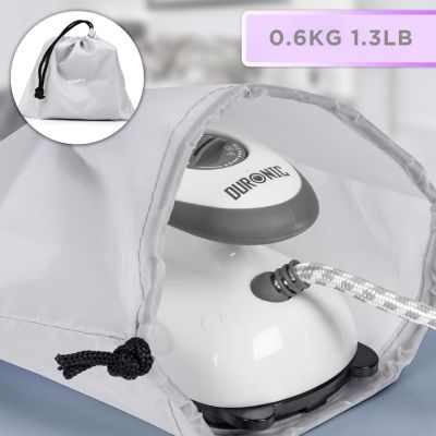 SI2 WE Fer à repasser à vapeur de voyage 375W Réservoir 50 ml Semelle antiadhésive Brosse Pochette de transport Duronic