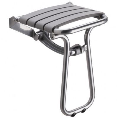 Siège de douche en aluminium gris Godonnier charge maximale 225 kg