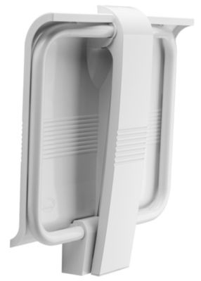 Siège de douche piètement alu, assise polymère coloris blanc l.45 x P.44,2 x H.50 cm