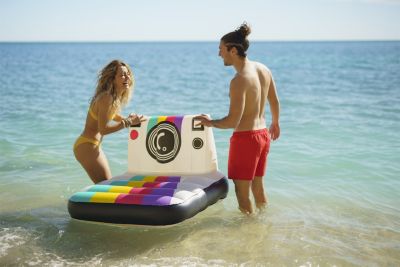 Siège gonflable polaroid Bestway L.95 x l.95 x H.68,5 cm