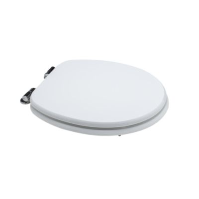 Siege Wc Universel Mdf Avec Fermeture Souple Blanc
