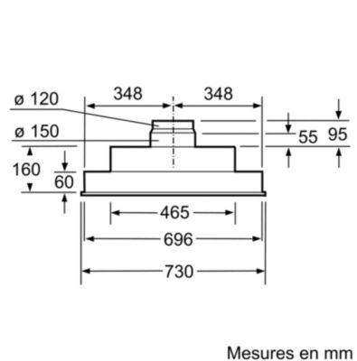 SIEMENS groupe filtrant 73 cm argent débit 379 m3/h - LB75565