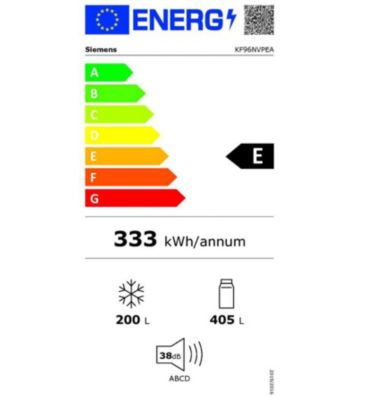 SIEMENS Réfrigérateur multiportes 605 litres inox - KF96NVPEA