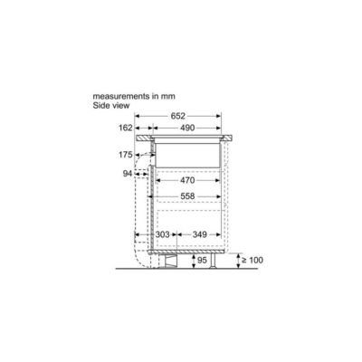 SIEMENS table induction 80 cm aspirante série IQ700 EX875LX67E
