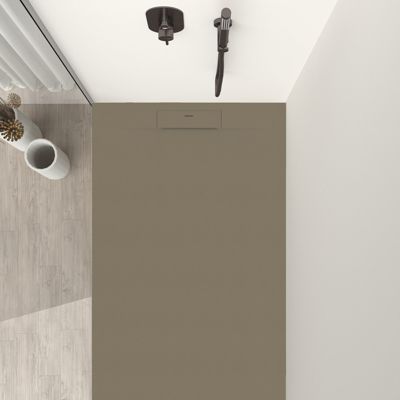 SIENA - Receveur de douche 190x90cm Moka - Antidérapant - Résistant & design - Disponible en plusieurs dimensions et coloris