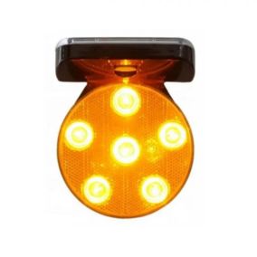 Signalisation Magnétique 6LED Solaire Jaune Avec Synchro - SILAMP