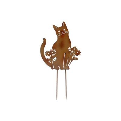 Silhouette en fer Chat 38 x 76 cm