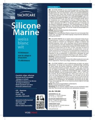 Silicone marine Blanc 310 ml. YachtCare