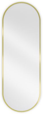 SILLA Miroir mural ovale, 100 x 35 cm, cadre doré