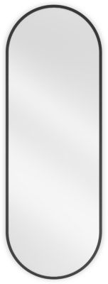 SILLA Miroir mural ovale, 100 x 35 cm, cadre noir