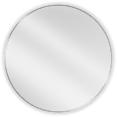 SILLA Miroir mural rond, 80 cm, cadre chromé