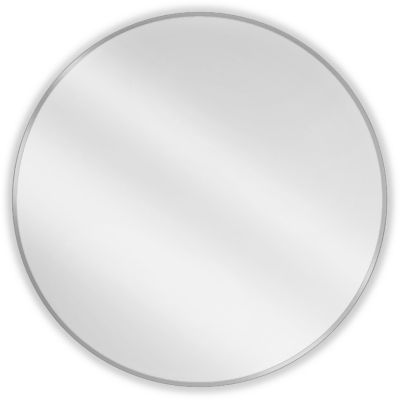 SILLA Miroir mural rond, 90 cm, cadre chromé