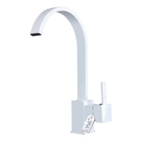 SILLA Mitigeur lavabo moderne en Laiton, économie d'eau, Blanc