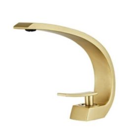 SILLA Mitigeur lavabo moderne en Laiton, économie d'eau, Doré