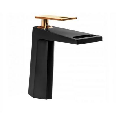 SILLA Mitigeur lavabo moderne en Laiton, économie d'eau, Noir