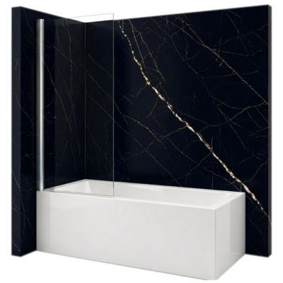 Silla Pare-baignoire ASTON, fixe, 50x150 cm, Chromé
