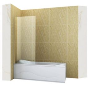 Silla Pare-baignoire ASTON, fixe 70x150 cm, Doré brossé