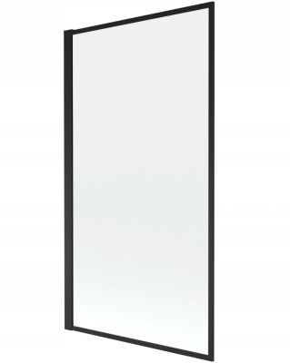 Silla Pare-baignoire pivotant, 70x140 cm, Noir