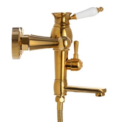 SILLA Robinet De Baignoire en Laiton retro, mural, Doré