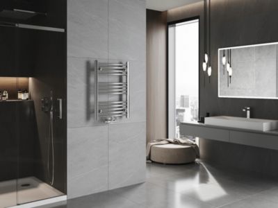 Silla Sèche-serviettes eau chaude 226W 70x50x5,2cm, Chromé