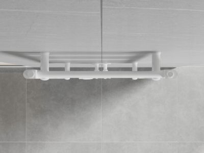 Silla Sèche-serviettes eau chaude 284W 70x50x3cm, Blanc