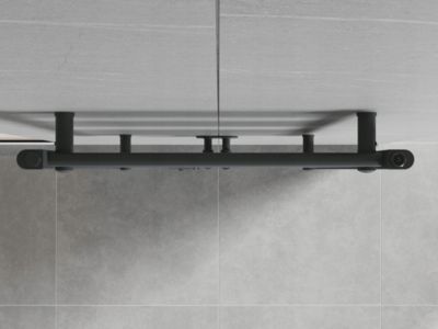 Silla Sèche-serviettes eau chaude 430W 90x60x3cm, Gris