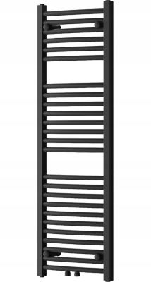 Silla Sèche-serviettes eau chaude 442W 120x40x4,4cm, Noir
