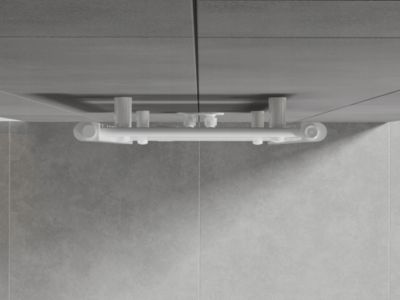 Silla Sèche-serviettes eau chaude 574W 150x40x3, Blanc