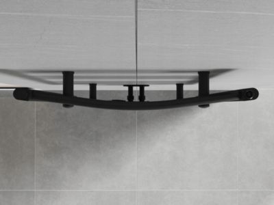 Silla Sèche-serviettes eau chaude 620W 120x60x5,6cm, Noir