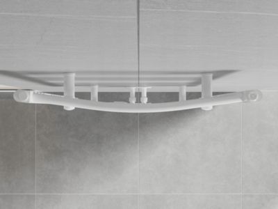 Silla Sèche-serviettes eau chaude 958W 180x60x5,6cm, Blanc