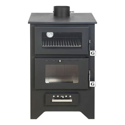 Silvia - Poêle à bois, cuisinière 50,5x58,5xH90,5 cm
